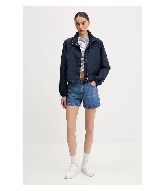 Μπουφάν Tommy Jeans χρώμα: ναυτικό μπλε, DW0DW20439