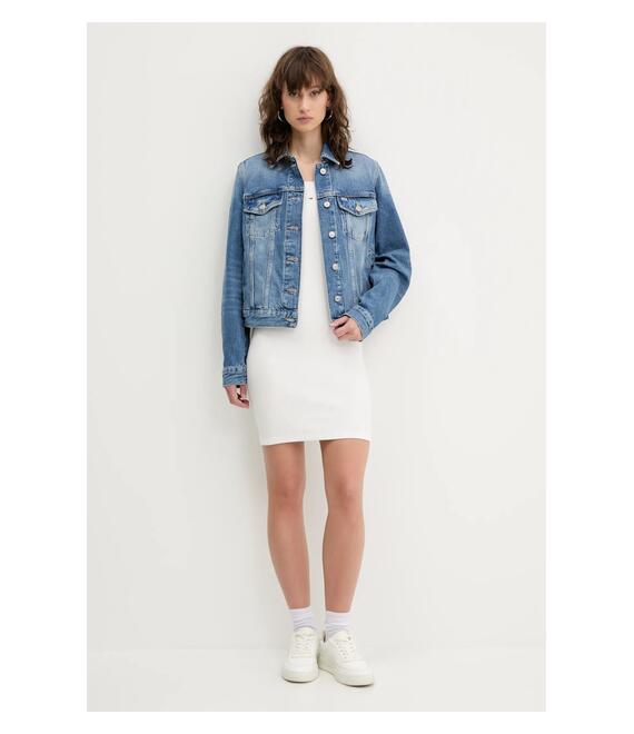 Μπουφάν Tommy Jeans χρώμα: μπλε, DW0DW20570