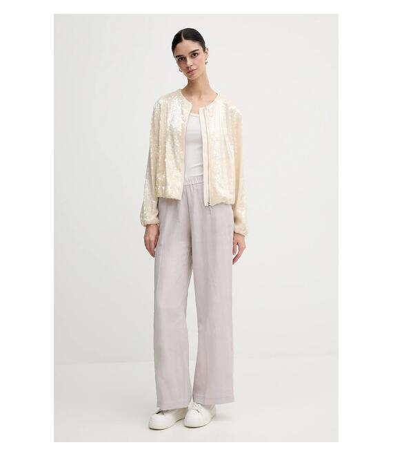 Μπουφάν Sisley χρώμα: μπεζ, 27IYLN05P