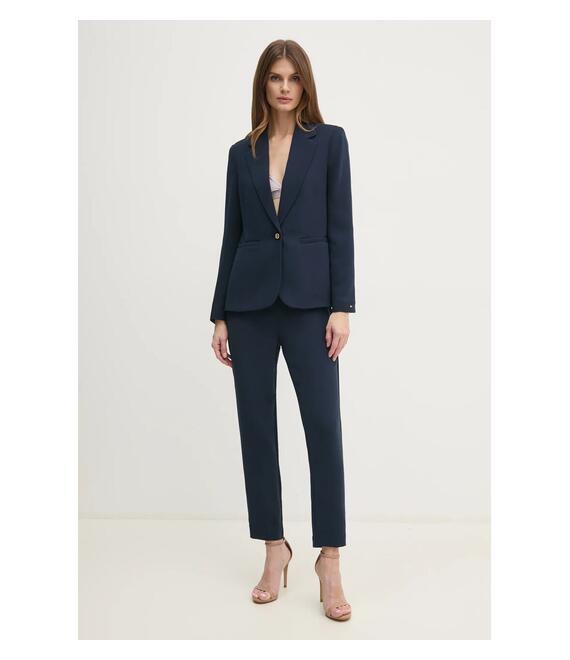 Σακάκι Tommy Hilfiger χρώμα: ναυτικό μπλε, WW0WW44096