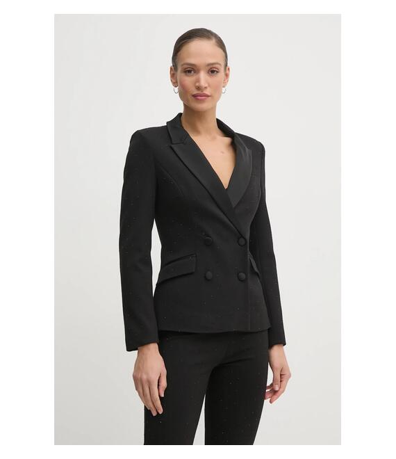 Σακάκι Marciano Guess SHIMMY χρώμα: μαύρο, 5RGN09 6304A