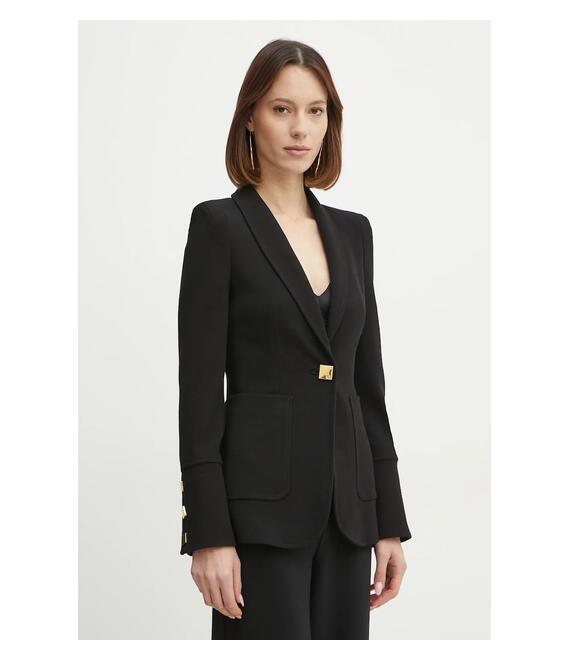 Σακάκι Marciano Guess ZADIE χρώμα: μαύρο, 5RGN15 7272A