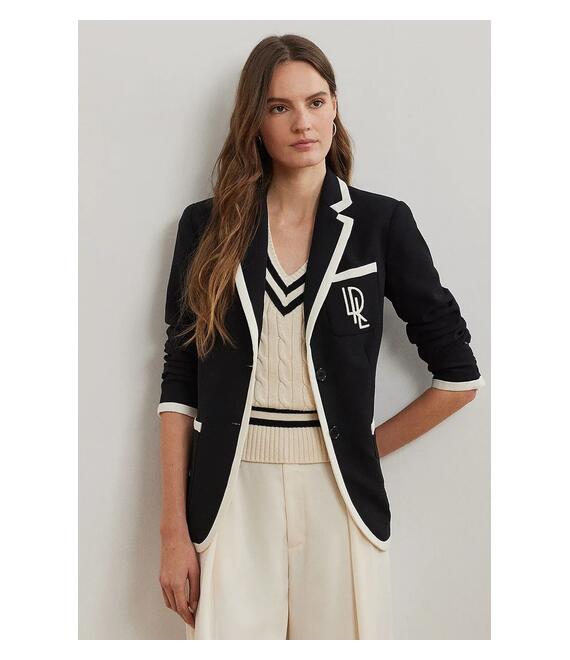 Σακάκι Lauren Ralph Lauren χρώμα: μαύρο, 200936101