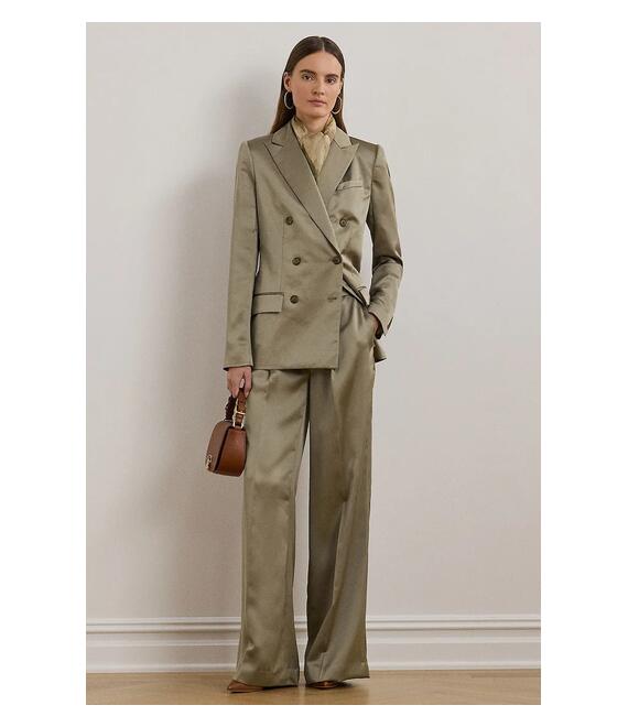 Σακάκι Lauren Ralph Lauren χρώμα: καφέ, 200963667