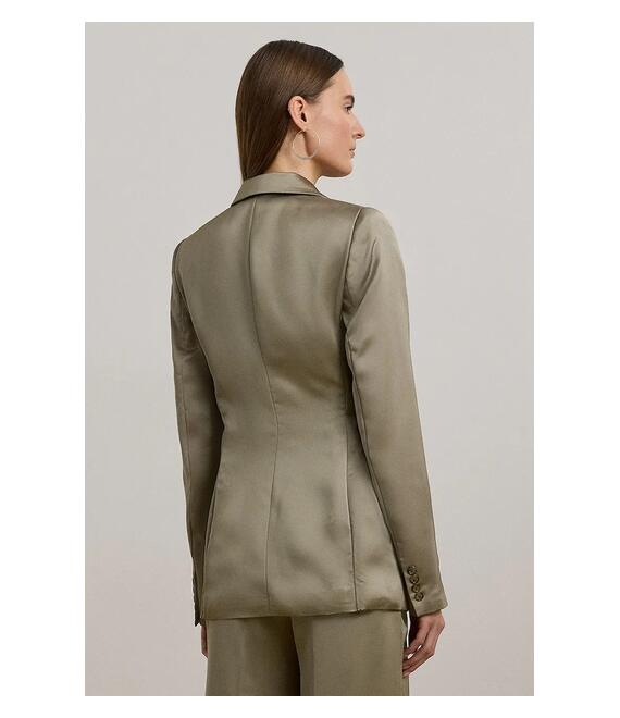 Σακάκι Lauren Ralph Lauren χρώμα: καφέ, 200963667