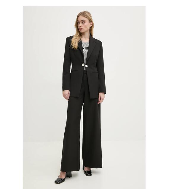 Σακάκι Moschino Jeans χρώμα: μαύρο, 0506 3225