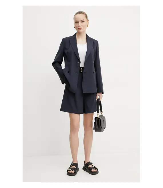 Σακάκι Weekend Max Mara χρώμα: ναυτικό μπλε, 2515041031600