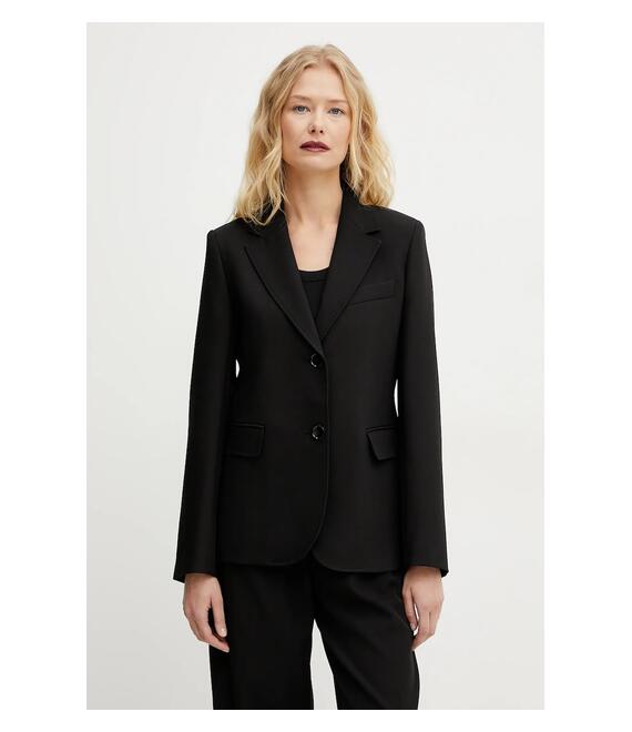 Σακάκι Weekend Max Mara χρώμα: μαύρο, 2515041041600