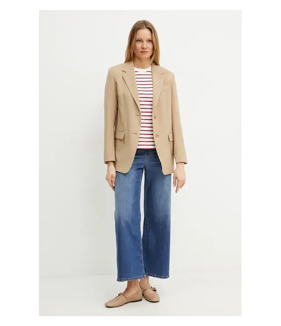Μάλλινο σακάκι Weekend Max Mara χρώμα: πράσινο, 2515041091600
