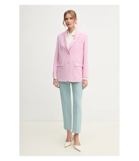 Μάλλινο σακάκι Weekend Max Mara χρώμα: μοβ, 2515041091600