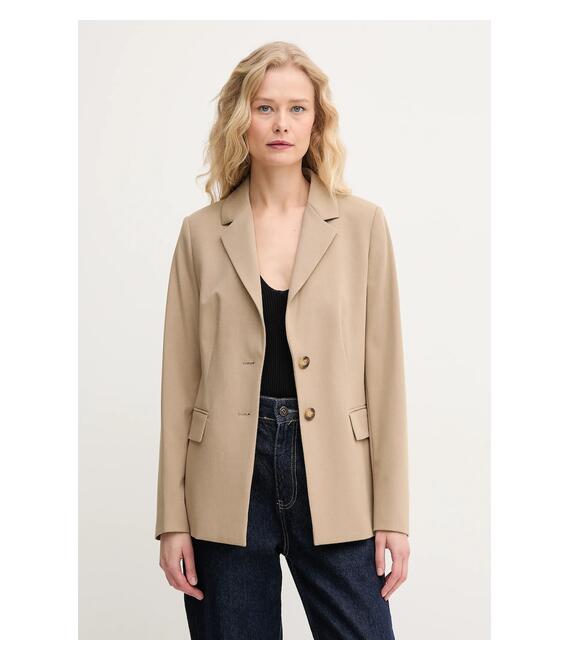 Σακάκι United Colors of Benetton χρώμα: μπεζ, 2R4CDW02W
