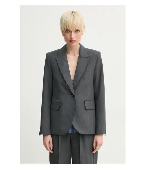 Σακάκι ZADIG&VOLTAIRE χρώμα: γκρι, WWBL01923