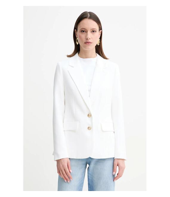 Σακάκι Guess ANDREE χρώμα: άσπρο, W5GN59 WH9Y2