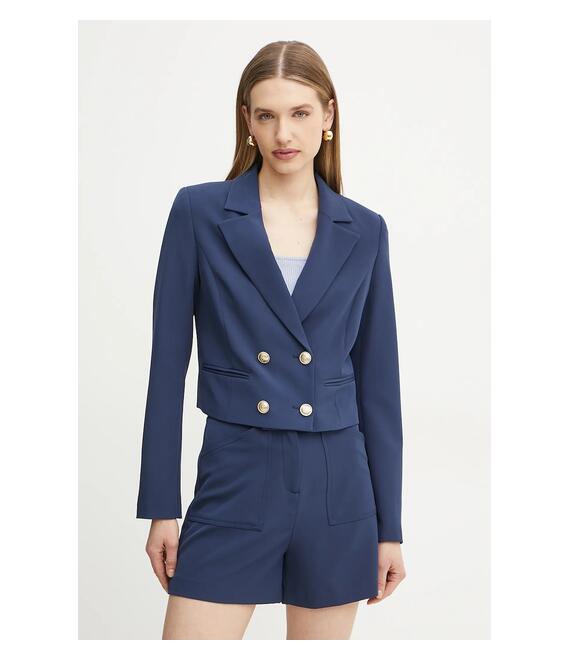 Σακάκι Guess ANDREE χρώμα: ναυτικό μπλε, W5GN67 WH9Y2