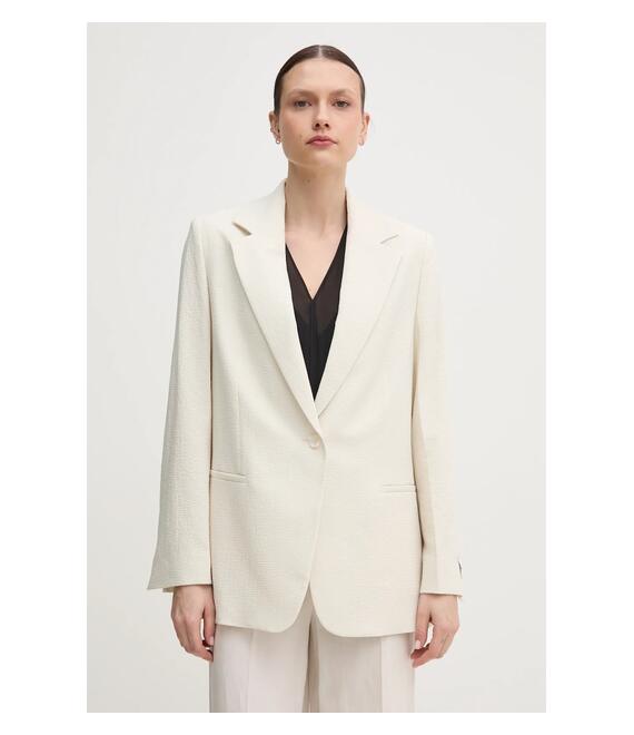Σακάκι Calvin Klein χρώμα: μπεζ, K20K208240