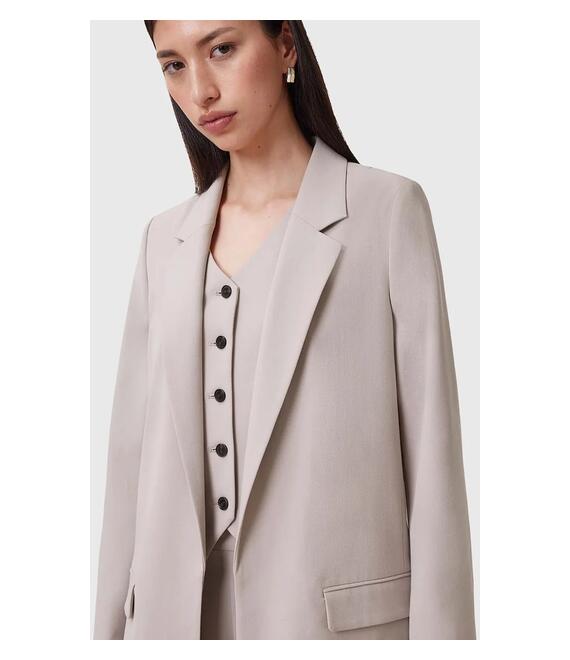 Σακάκι AllSaints ALEIDA χρώμα: μπεζ, W003QC