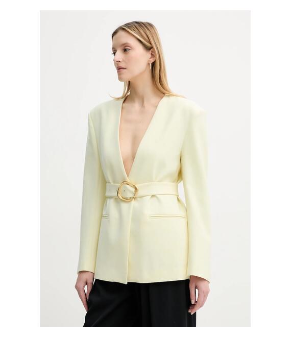 Σακάκι ISABELLE BLANCHE χρώμα: κίτρινο, IS25SS-J040-T008