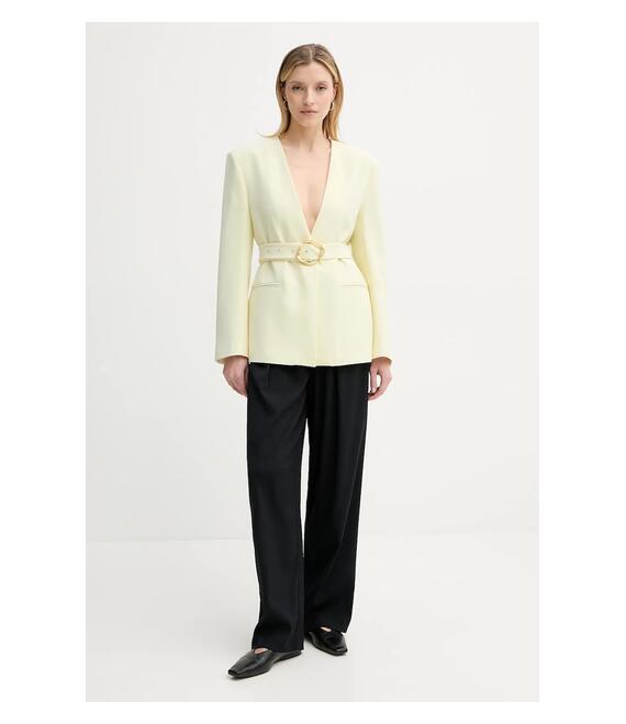Σακάκι ISABELLE BLANCHE χρώμα: κίτρινο, IS25SS-J040-T008