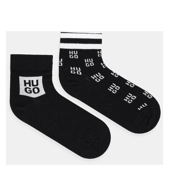 Κάλτσες HUGO 2-pack χρώμα: μαύρο, 50530501
