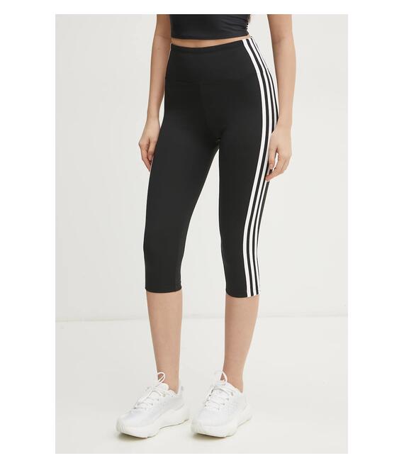 Κολάν adidas Originals 3S CAPRI LGNS χρώμα: μαύρο, JD5019