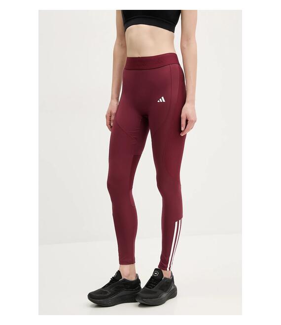 Κολάν προπόνησης adidas Performance Hyperglam χρώμα: μπορντό, JE8821