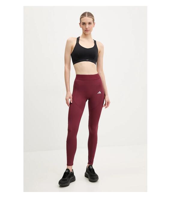 Κολάν προπόνησης adidas Performance Hyperglam χρώμα: μπορντό, JE8821