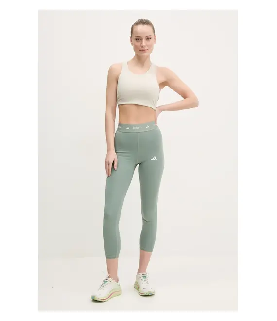 Κολάν προπόνησης adidas Performance Techfit χρώμα: πράσινο, JI5551