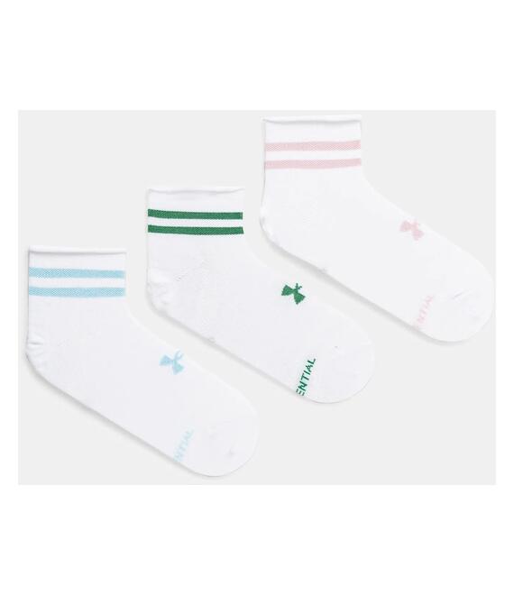 Κάλτσες Under Armour 3-pack χρώμα: άσπρο, 1384025