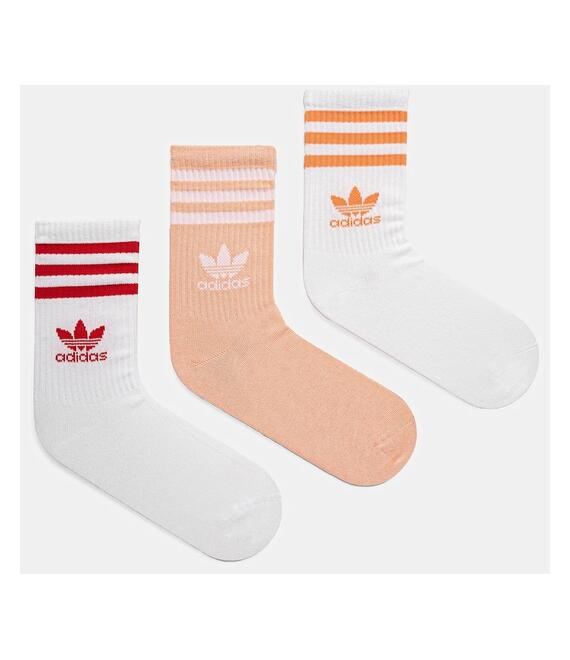 Κάλτσες adidas Originals 3-Stripes 3-pack χρώμα: άσπρο, JI9472