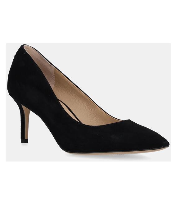 Γόβες σουέτ Lauren Ralph Lauren Lanette χρώμα: μαύρο, 802962173001