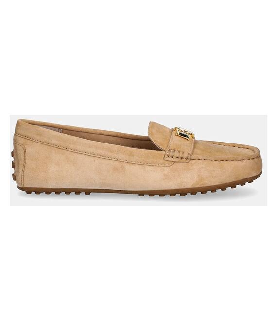 Μοκασίνια σουέτ Lauren Ralph Lauren Barnsbury χρώμα: μπεζ, 802821629026