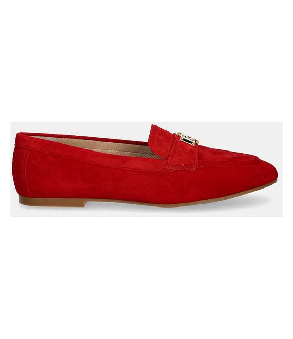 Μοκασίνια σουέτ Lauren Ralph Lauren Averi III χρώμα: κόκκινο, 802946809006