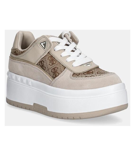 Αθλητικά Guess RIDGEE2 χρώμα: μπεζ, FLPR2D FAL12