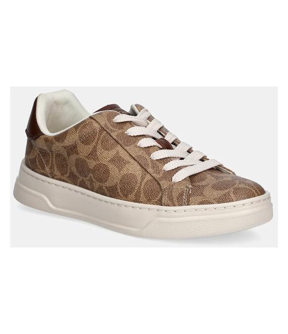 Αθλητικά Coach High Line χρώμα: μπεζ, CW970