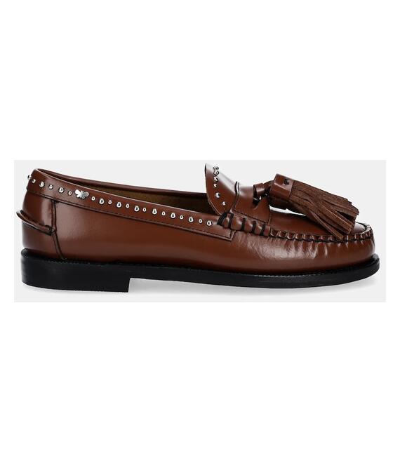 Δερμάτινα μοκασίνια Weekend Max Mara WEEKENDAN χρώμα: καφέ, 2515521014600