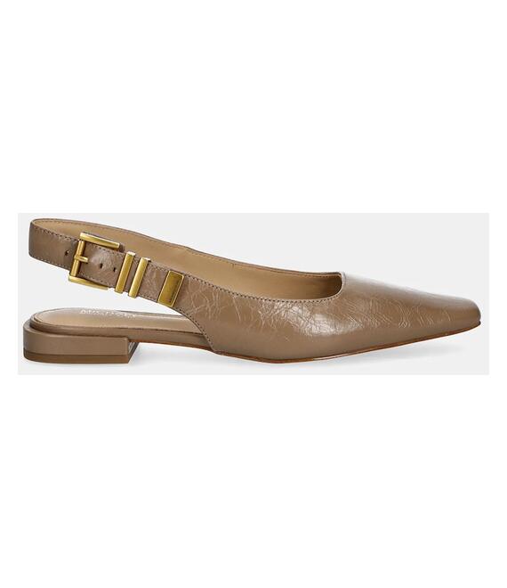 Δερμάτινες μπαλαρίνες MICHAEL Michael Kors Darrington χρώμα: μπεζ, 40R5DAFP2L.297