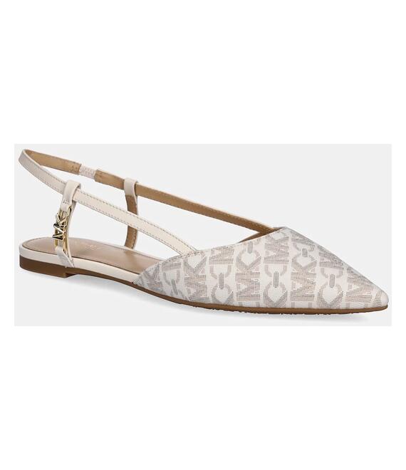 Μπαλαρίνες MICHAEL Michael Kors Veronica χρώμα: μπεζ, 40H3VRFP1B.150
