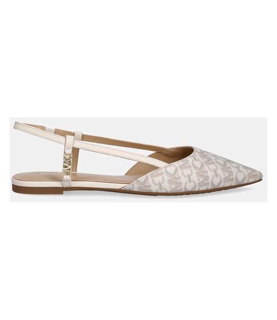 Μπαλαρίνες MICHAEL Michael Kors Veronica χρώμα: μπεζ, 40H3VRFP1B.150