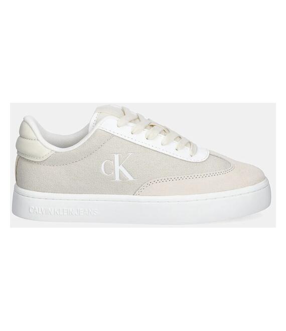 Αθλητικά Calvin Klein Jeans CLASSIC CUPSOLE LOW MIX MG WN χρώμα: μπεζ, YW0YW01636