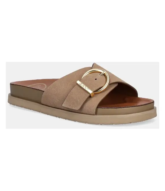 Nubuck παντόφλες Gant Mardale χρώμα: μπεζ, 30503936.G25