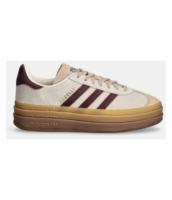 Δερμάτινα αθλητικά παπούτσια adidas Originals Gazelle Bold χρώμα: μπεζ, JQ5127