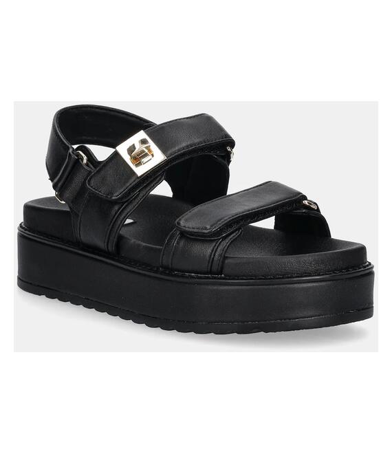 Δερμάτινα σανδάλια Steve Madden Bigmona χρώμα: μαύρο, SM11003458