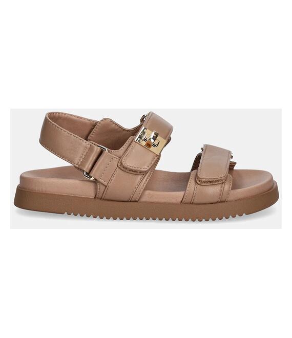 Δερμάτινα σανδάλια Steve Madden Mona χρώμα: μπεζ, SM11002535