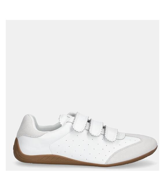Δερμάτινα αθλητικά παπούτσια Steve Madden Flagship χρώμα: άσπρο, SM11003816