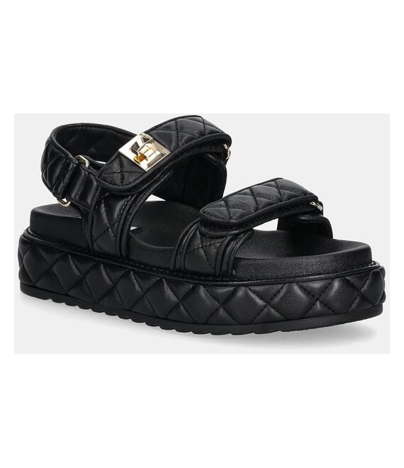 Δερμάτινα σανδάλια Steve Madden Bigmona χρώμα: μαύρο, SM11003458
