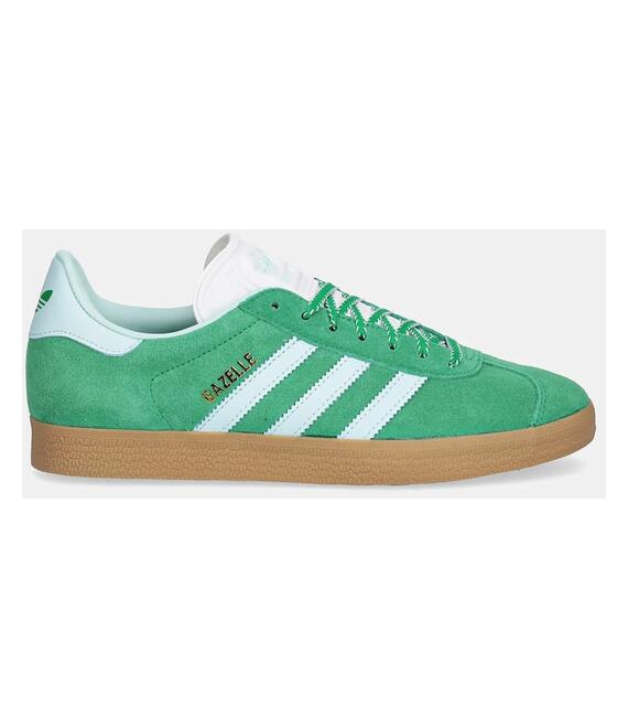 Σουέτ αθλητικά παπούτσια adidas Originals Gazelle χρώμα: πράσινο, JH7218