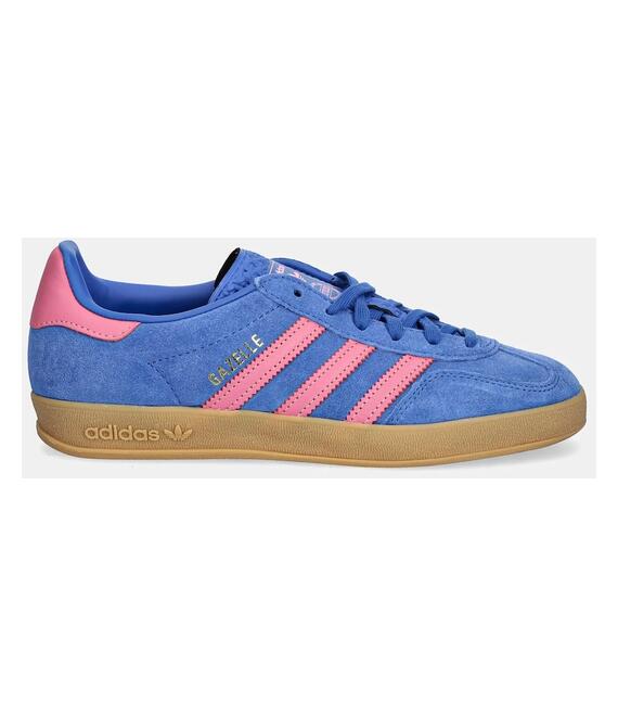 Σουέτ αθλητικά παπούτσια adidas Originals Gazelle Indoor χρώμα: μπλε, JS4144