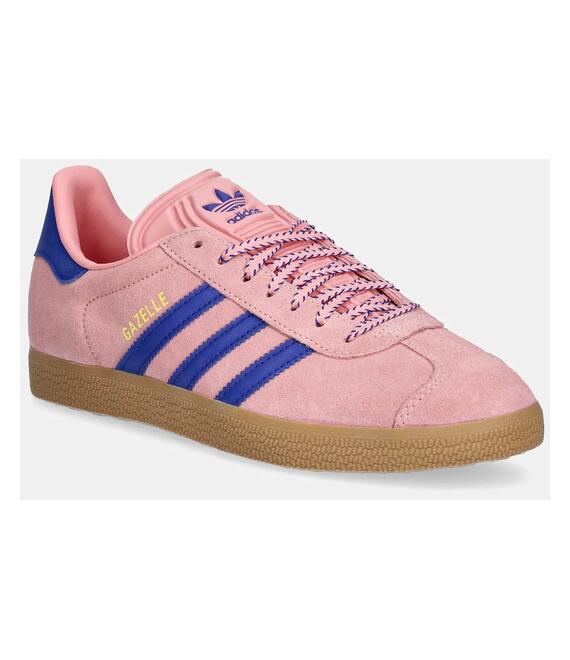Σουέτ αθλητικά παπούτσια adidas Originals Gazelle χρώμα: ροζ, JH7213