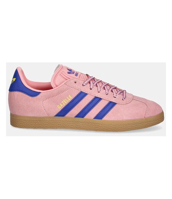 Σουέτ αθλητικά παπούτσια adidas Originals Gazelle χρώμα: ροζ, JH7213