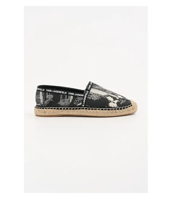 Εσπαντρίγιες Karl Lagerfeld KAMINI χρώμα: μαύρο, KL80125A